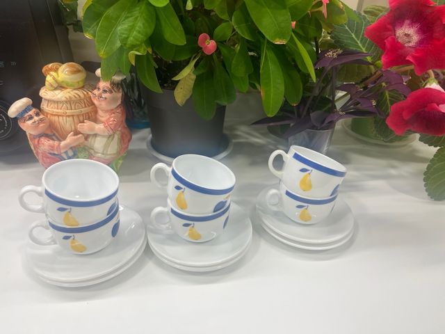 Set de café porcelana para 6 personas