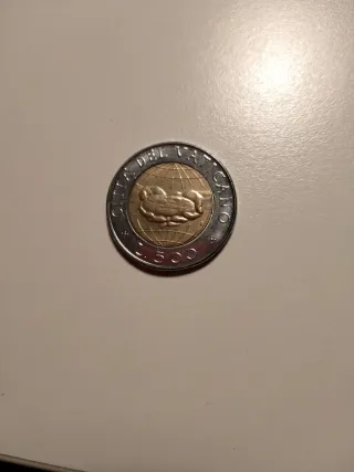 Moneta 500 Lire Stato Vaticano 1992