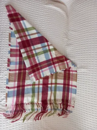 Bufanda cuadros tartán multicolor