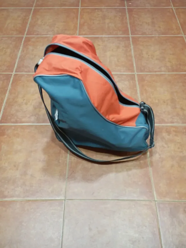 Bolsa para patines naranja y azul