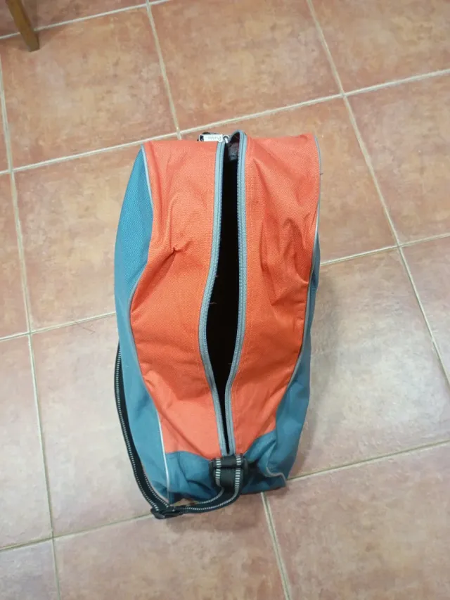 Bolsa para patines naranja y azul