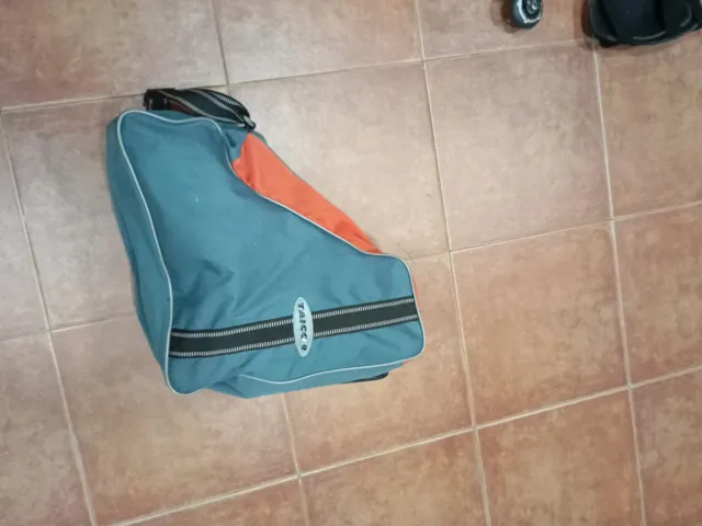 Bolsa para patines naranja y azul