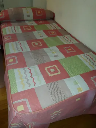 Cama 90cm: Somier, Colchón, Almohada y Colcha