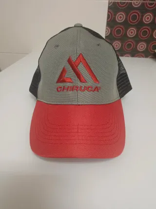 Gorra Chiruca Gris y Roja.