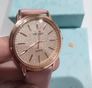 Reloj Rosa y Dorado con Caja