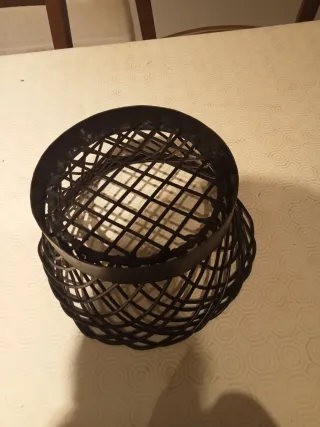 Cesto decorativo centrotavola in metallo