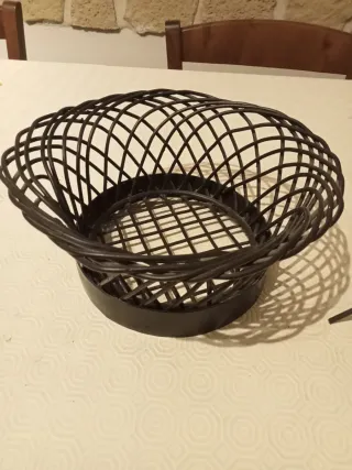 Cesto decorativo centrotavola con portacandela