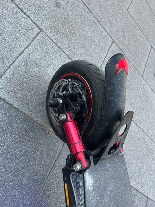 Patinete Eléctrico con Amortiguador Rojo