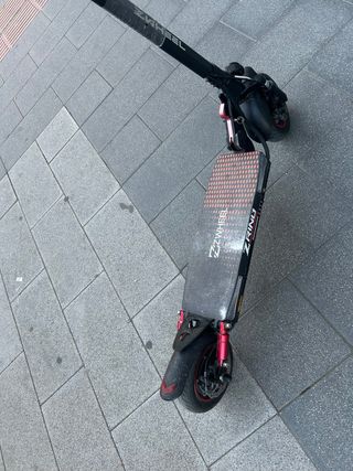 Patinete Eléctrico con Amortiguador Rojo