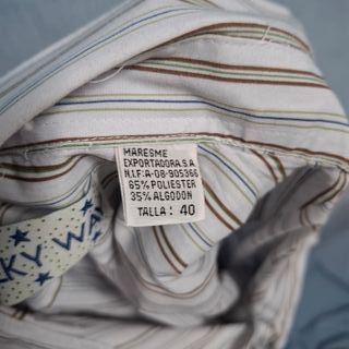 Camisa MILKY WAY rayas beige y marrón