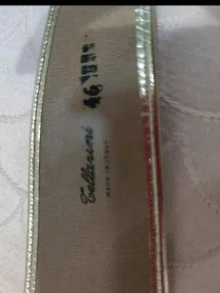 Cintura donna marrone e oro vintage.