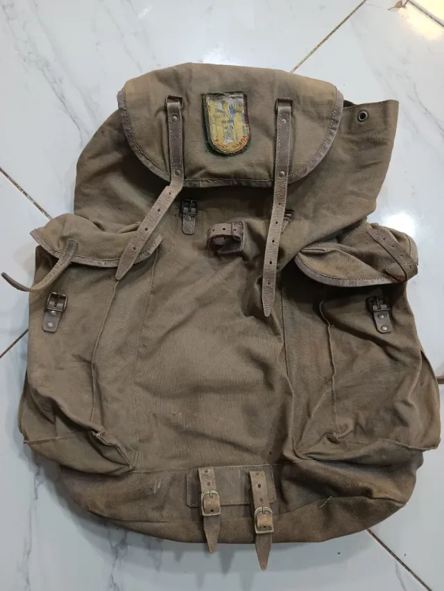 Vecchia borsa da zaino della guerra civile