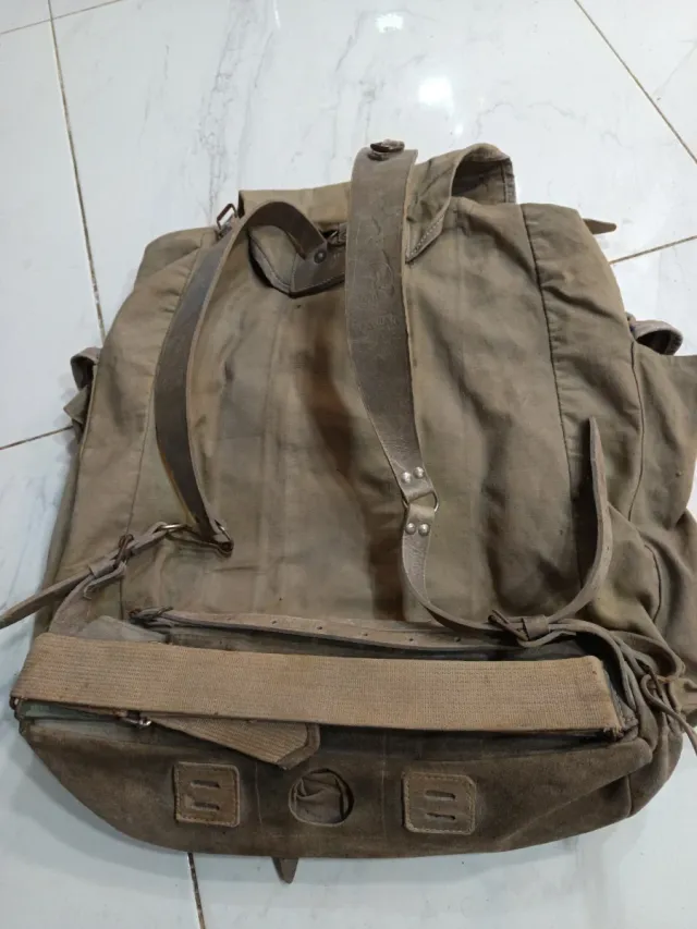 Vecchia borsa da zaino della guerra civile