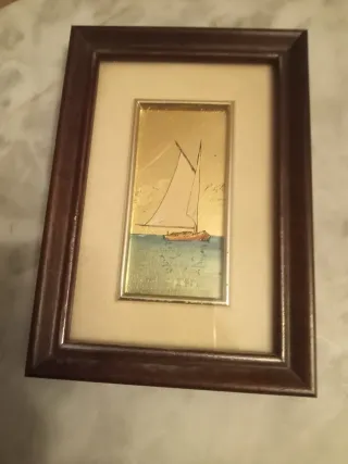 Quadretto decorativo barca a vela