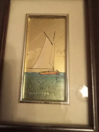 Quadretto decorativo barca a vela
