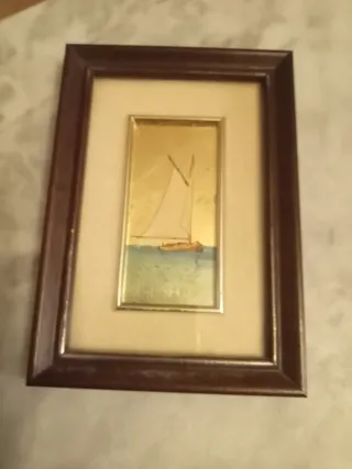 Quadretto decorativo barca a vela