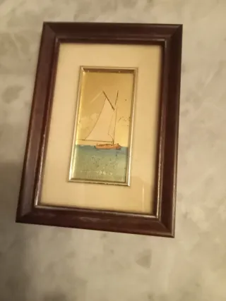 Quadretto decorativo barca a vela