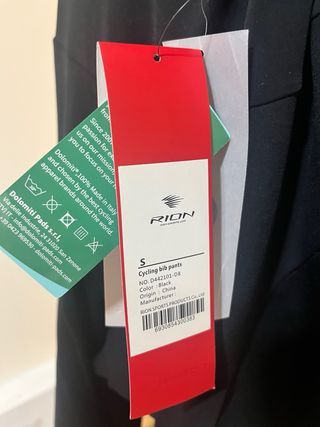 Culotte largo Ciclismo RION Negro talla M.