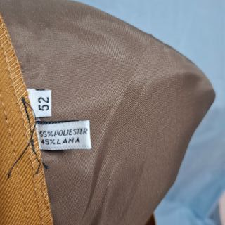 Falda recta camel ALCI S.A. Talla 52