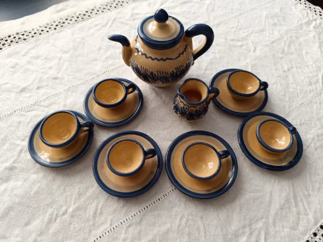 Juego de té miniatura de cerámica