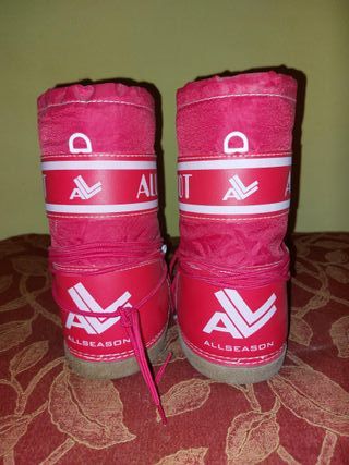 Moon Boot doposci bambino color rosso.