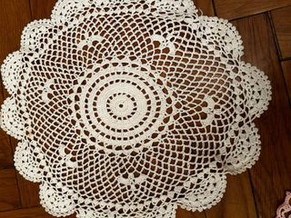 3 centrini uncinetto fatti a mano