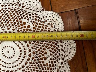 3 centrini uncinetto fatti a mano