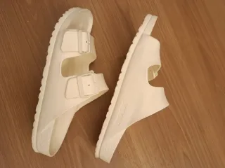 Chanclas Birkenstock Mujer Talla 40 Blancas