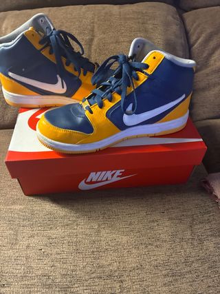 Zapatillas Nike Dunk High Azul y Amarillo