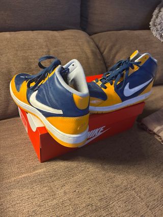 Zapatillas Nike Dunk High Azul y Amarillo