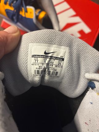 Zapatillas Nike Dunk High Azul y Amarillo