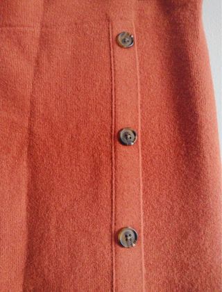 falda midi lana mujer