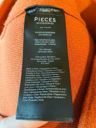 falda midi lana mujer