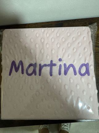 Manta bebé personalizada Martina