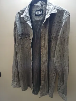 Camicia uomo Diesel righe grigie