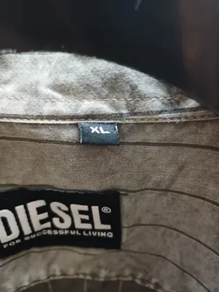 Camicia uomo Diesel righe grigie