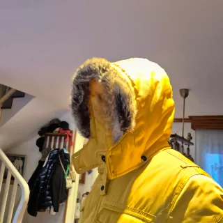 Parka Hombre Zara Impermeable Fibra Térmica