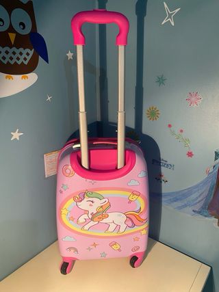 Maleta infantil unicornio con ruedas