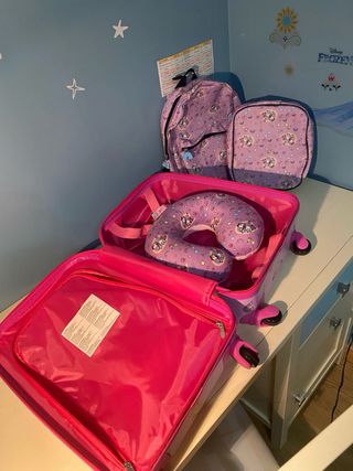 Maleta infantil unicornio con ruedas