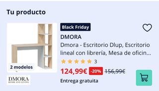 Escritorio con estantería