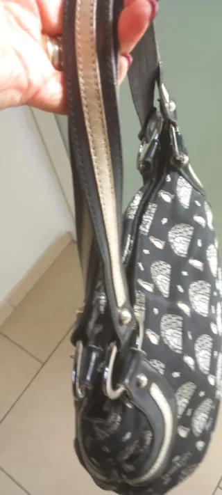 Borsa Braccialini nera con pinguini