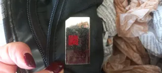 Borsa Braccialini nera con pinguini