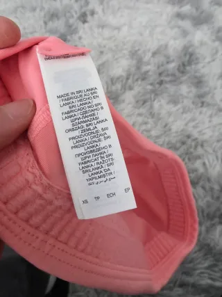 Reggiseno sportivo Nike Swoosh rosa taglia XS