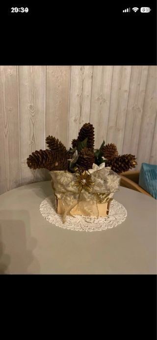 centro mesa navideño