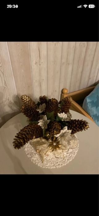 centro mesa navideño