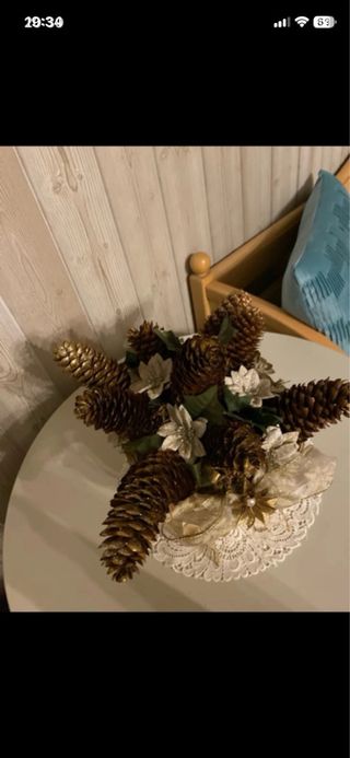 centro mesa navideño