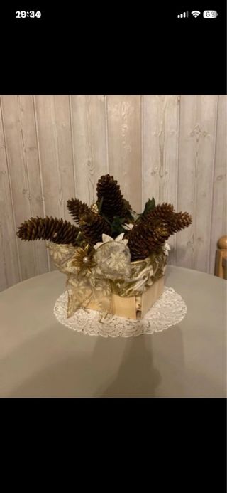 centro mesa navideño