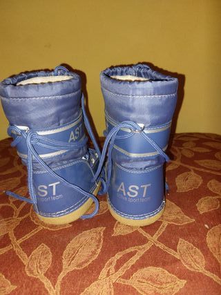 Doposci bambino blu con lacci