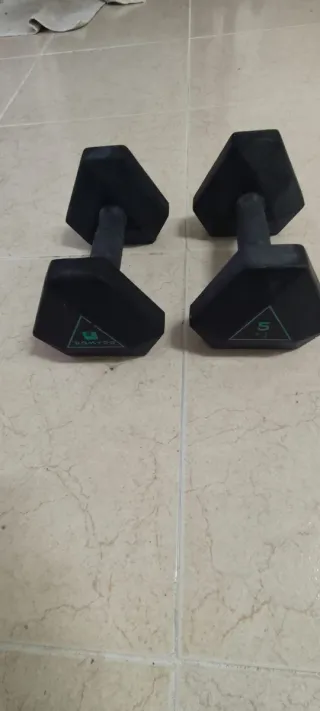 Manubri esagonali da 5 kg (coppia)