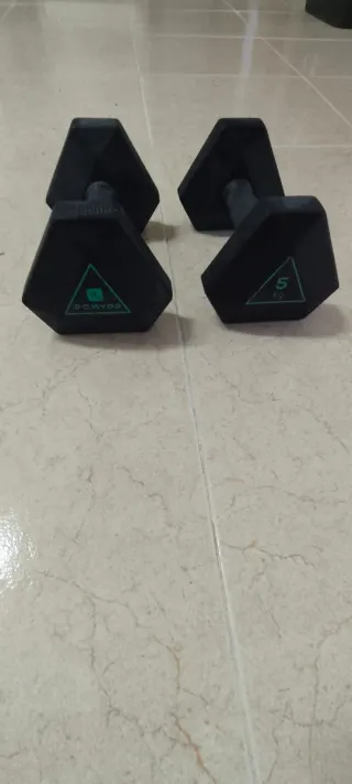 Manubri esagonali da 5 kg (coppia)